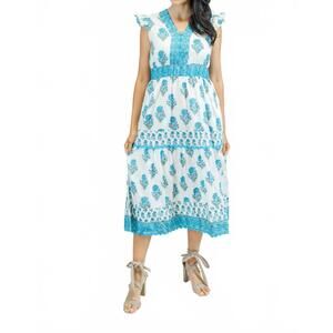 NEW VICTORIA DUNN hallie midi dress in capri